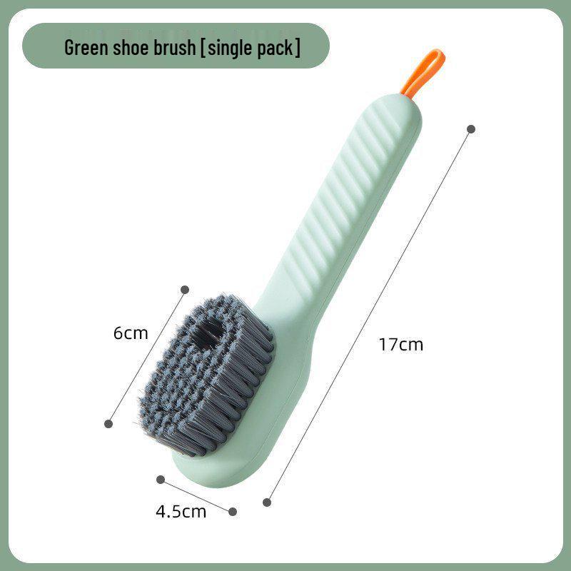 Multi-Functional Press-Type Shoe Brush with Soft Bristles for Home Laundry Cleaning