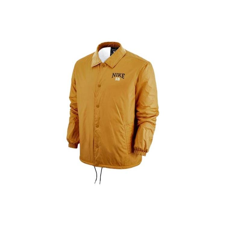 Nike SB Skateboard Casual Sports Skateboard lapel Jacket Yellow Men s DM0871-712 L