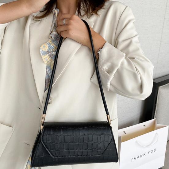Yousheng Women PU Leather Underarm Bag Fashion Shoulder Bag Stylish Top Handle Bag Lightweight Handbag for Shopping Dating