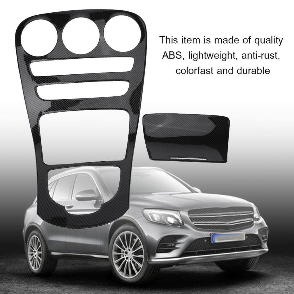 Dekorabdeckung Zierleiste für Mittelkonsole für Benz C-Klasse W205 GLC-Klasse W253 15 18