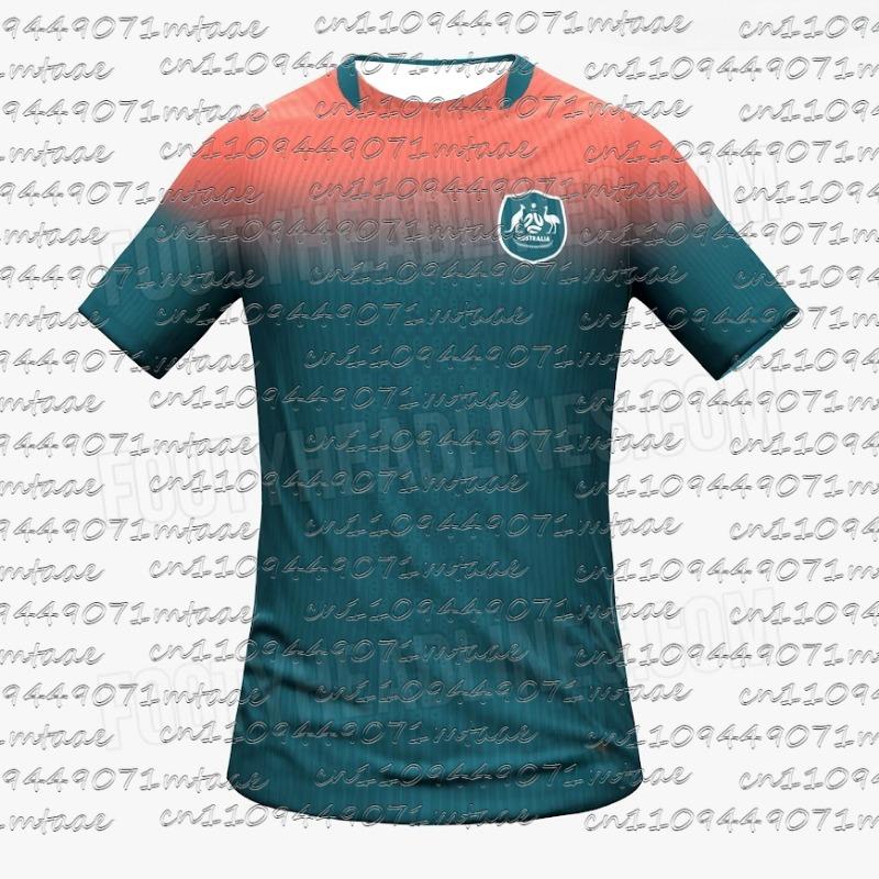 Australia Soccer Jersey 2026 Men s Gradient Orange Teal Football Shirt Short Sleeve Soccer Uniform Fan Version Sportswear S