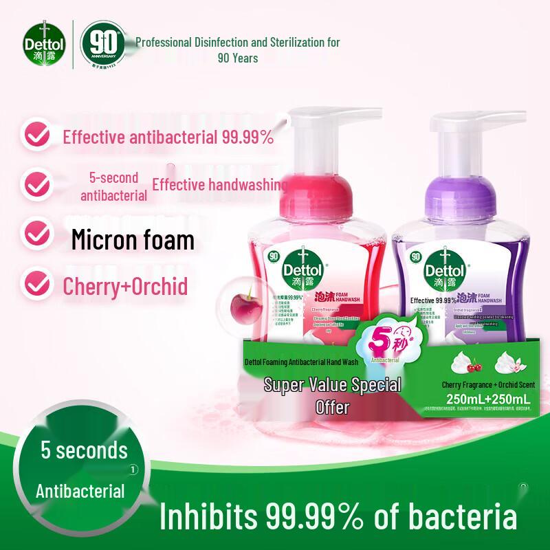 Dettol Foaming Antibacterial Kids Hand Soap Set