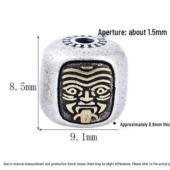 

Бусины-бочонки из стерлингового серебра 925 пробы в тибетском стиле для плетения шнуров и поделок Вэньвань