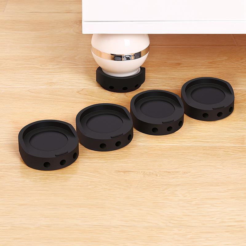 4PCS Rubber Washing Machine Feet Pads Raiser Heavy Duty Anti Vibration Foot Slip Mat Floor Protector Furniture Leg Cover Caps