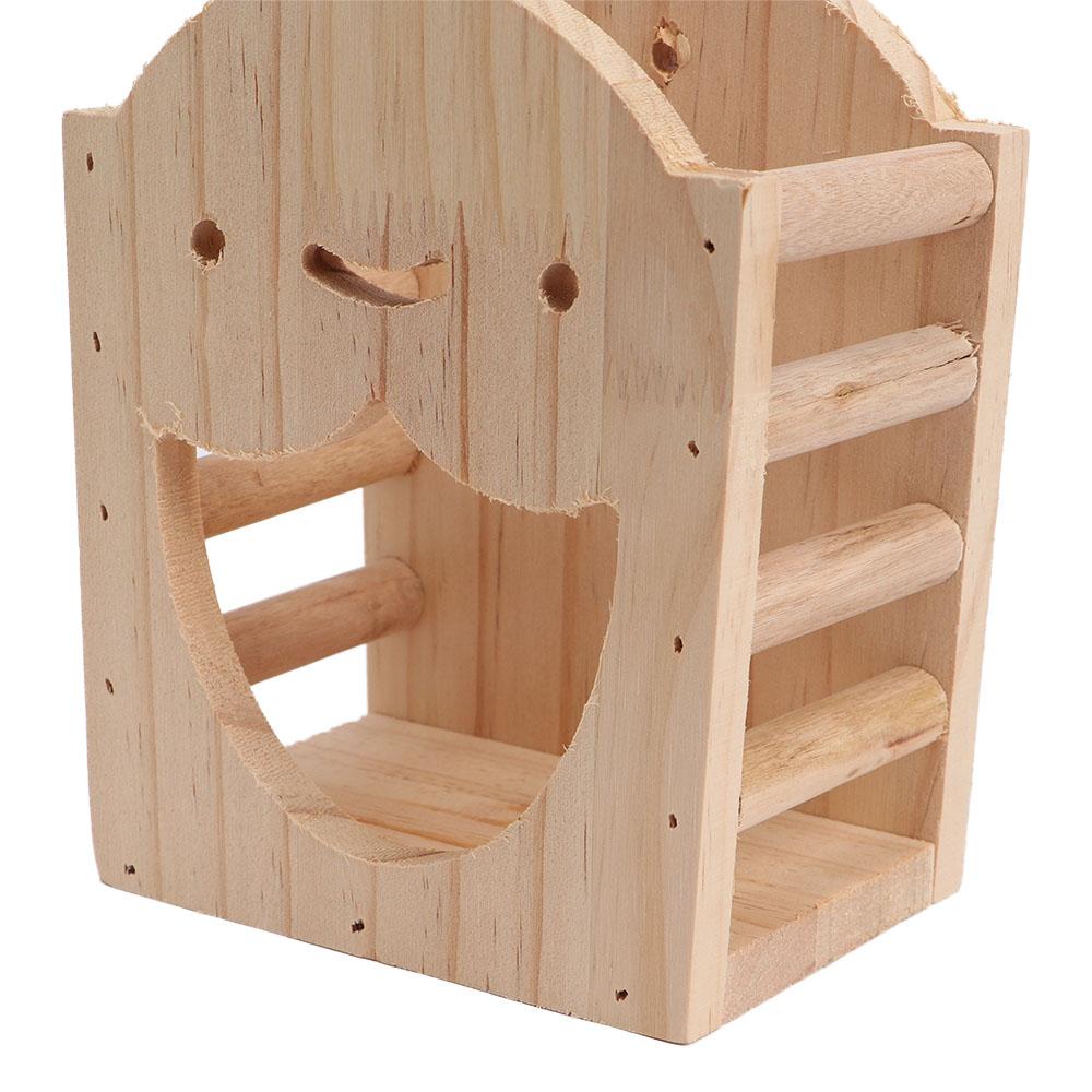 Bunny Chinchilla Cute Standing Wooden Rabbit Feeder Hay Box Hay Dispenser Stand Holder