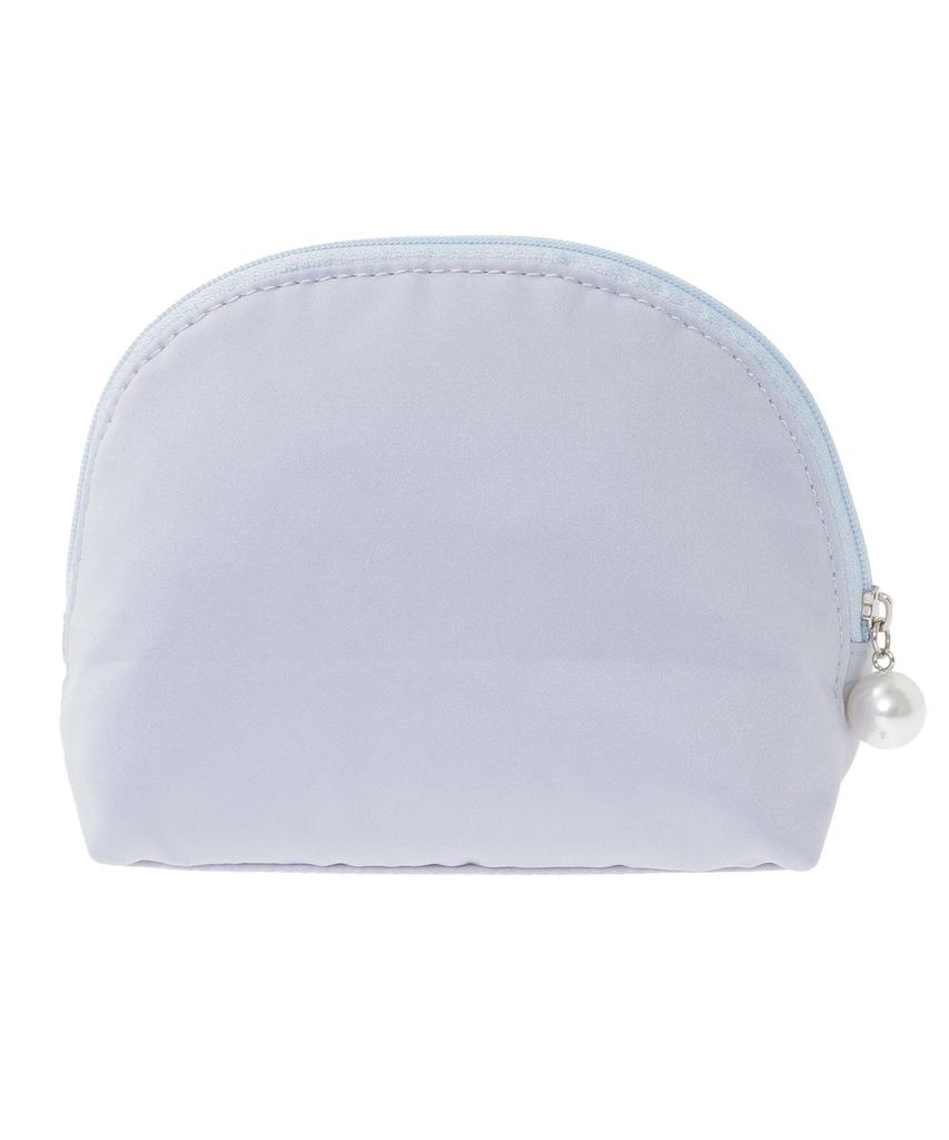 Maison de FLEUR Shiny Ribbon Round Pouch Bordeaux F Bag 08001166600 Pouch/Drawstring