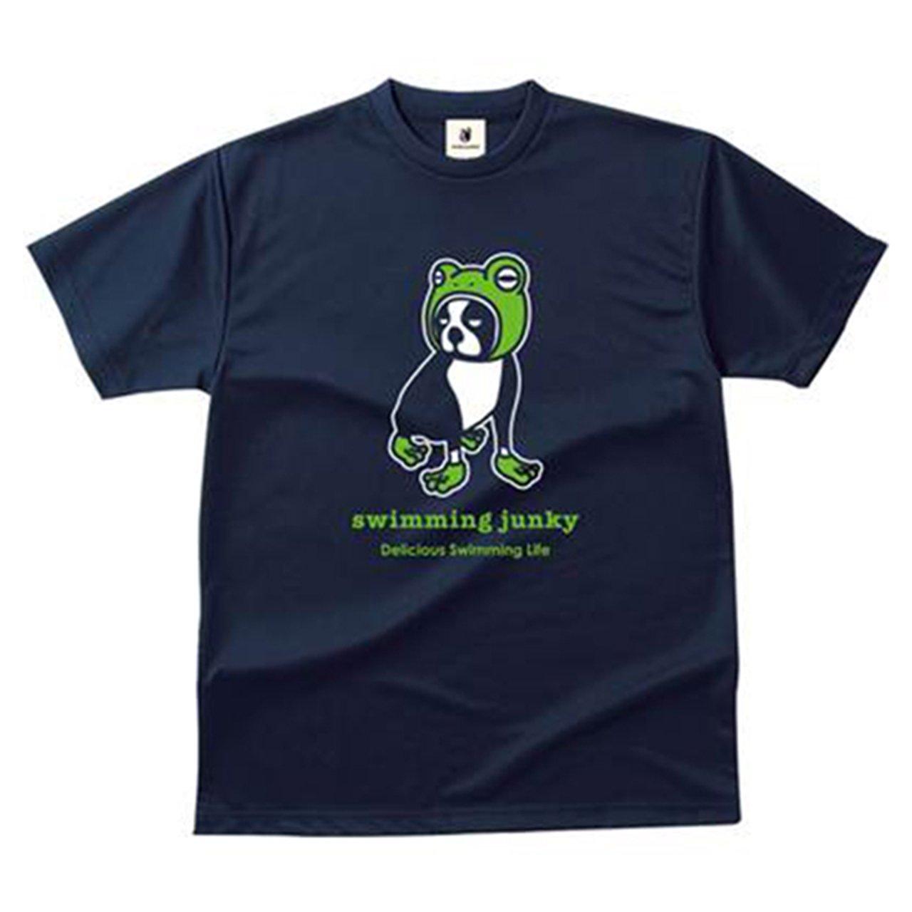 

Claudio Pandiani Swimming Junky Frog Man Dog Dry Tee SW17502 Navy S