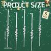 5pcs Threaded Ice Cone Pendant Christmas Acrylic Simulated Ice Bar Decoration Atmosphere Arrangement Ice Cones And Ice Bars