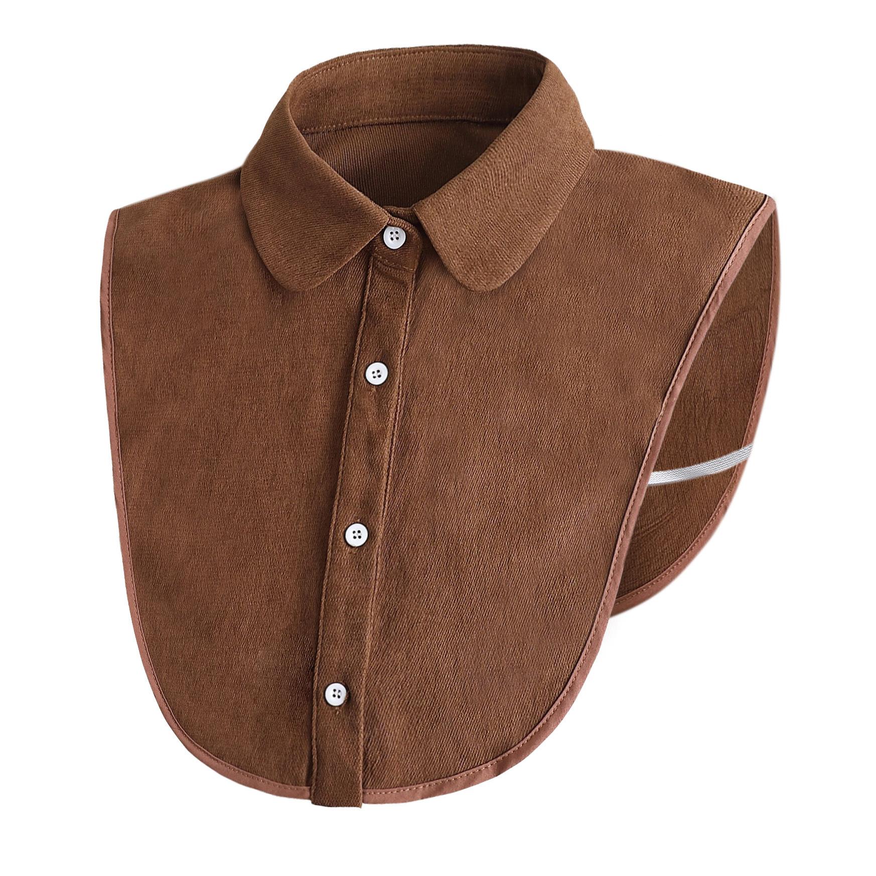 

Vintage Dots Shirt Detachable Collar for Men and Women Lapel Stand Button Fake Collar Casual Sweater False Collar