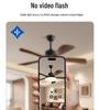 Nordic Industrial-Style Silent Ceiling Fan Chandelier for Home or Commercial Use