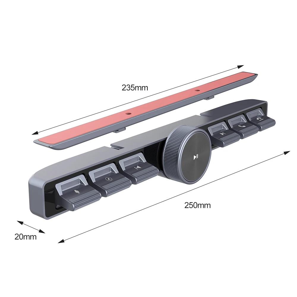 

6 Button Shortcuts Wirelss Control Button Multi-function Key Physical Gear Shift Knob Rotating LCD Display Center Control чёрный