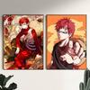 Cool Anime Character G-Gaara Posters HD Print Vintage Wall Art Decor for Home Study Room