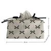 Ribbon Tissue Bag Drawstring Adjustable Storage Bag Practical Fabric Tissue Box  Home