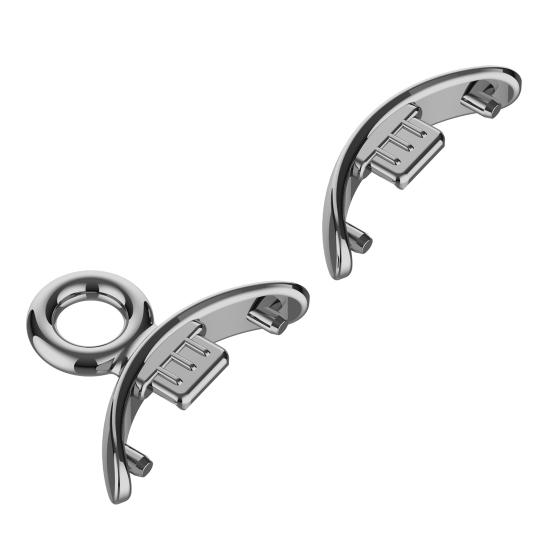 

Разъем для ремешка для часов с подвеской, надежная посадка, простая установка, ремешок для часов, подвесные аксессуары для Mi Band 8 A серебряный