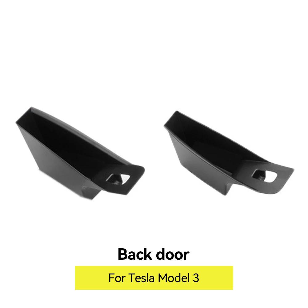 2Pcs Car Door Handle Storage Box Side Door Box Armrest Holder Organizer Container Pocket Storage Box Holder For Tesla Model3 Y