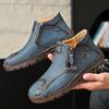 TUINANLE Frühling Handgefertigt Leder Herren Stiefel Design Sneaker Mann Atmungsaktiv Freizeit Schuhe Stiefeletten Outdoor