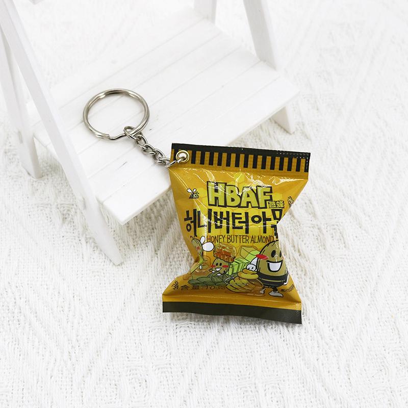 1 Piece Korean Turkey Noodle White Coffee And Duo Lo Mein Pendant Gift Simulated Japanese Food Play Snack Bag Keychain