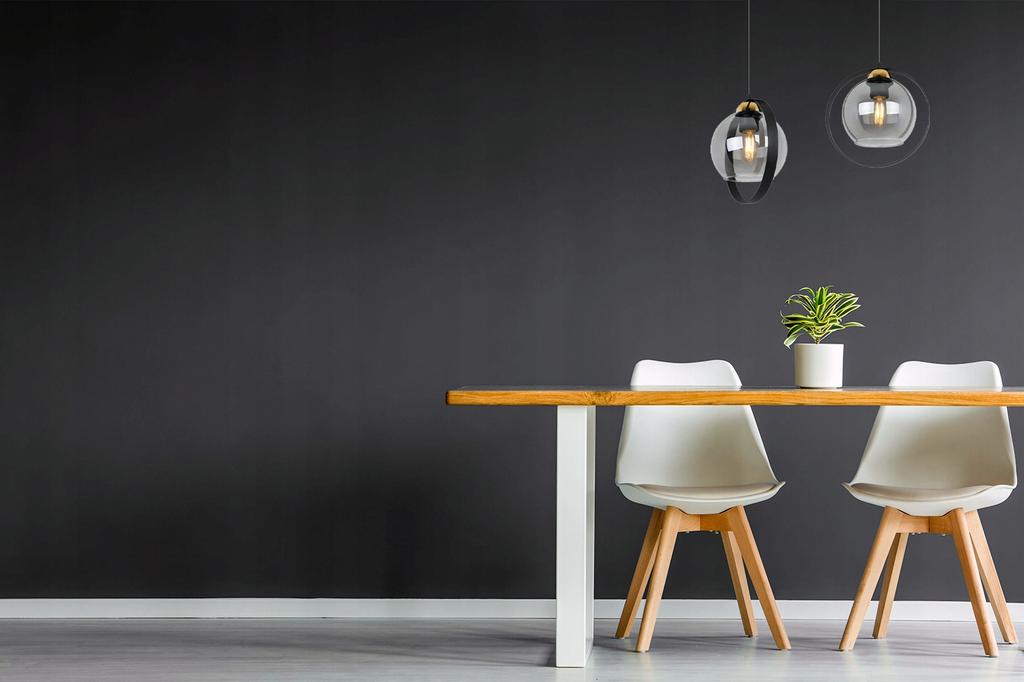 MODERN HANGING LAMP GLASS RING LAMP