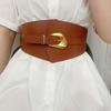 Solid Color Wide Cummerbunds Elastic Wide Belt Waist Corset Western Cowboy Belt  Outfits