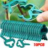 10Pcs Durable Plastic Garden Plant Support Clips Reusable Lever Ring Green Lever Ring Clips Plant Fixing Clip Fixed Plants
