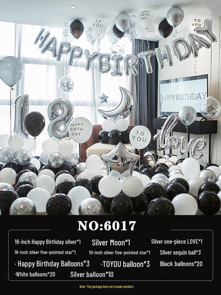 

Набор воздушных шаров на день рождения, вдохновленный инфлюенсерами, для стильного украшения вечеринки