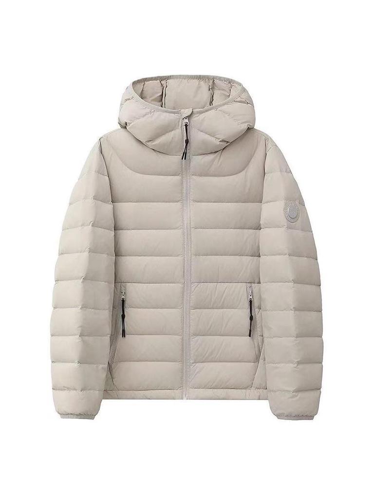 2025 Unisex Schlankmachende Kurze Entendaunenjacke - Leicht, mit Kapuze, für Damen und Studenten, Ideal für Herbst und Winter.