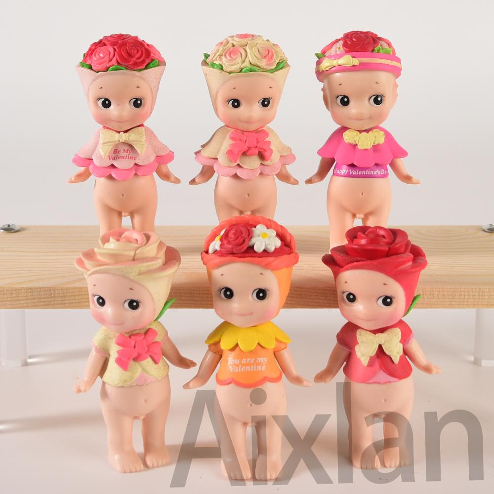 Cute Kewpie Doll Valentine's Day Limited Edition Sonny Angel Animal Action Figure Toys Fox Dog Mouse Limited 1 PCS 8 CM