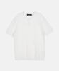MAKEITTO Henley Neck Waffle Short Sleeve T-Shirt_White