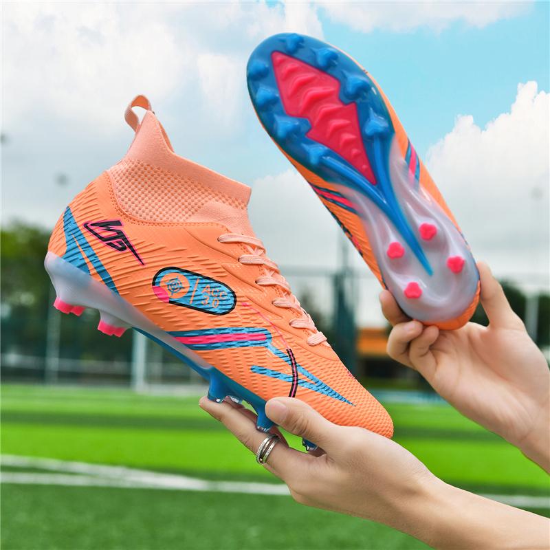 32-46 Men's Soccer Shoes  Long Nails Outdoor Anti-slip Soccer Boots Kids Football Boots Boys Soccer Shoes Artificial Turf Soccer Shoes
