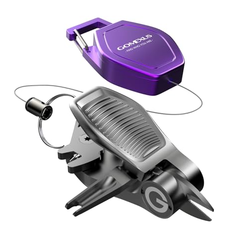 

Gomexus SHARKBITE Fishing Line Cutter/Scissors with Pin-On Reel - Clean Cuts Even 0.8 PE Line - Stainless Steel Line Cutter with Serrated Edge - Compa