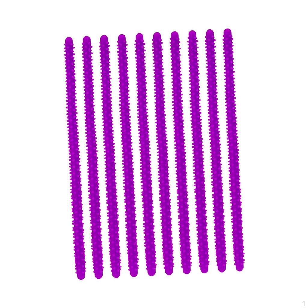 10 Pieces Perm Bar Hair Curler, Flexible Short Silicone Spiral Rod, Roller for