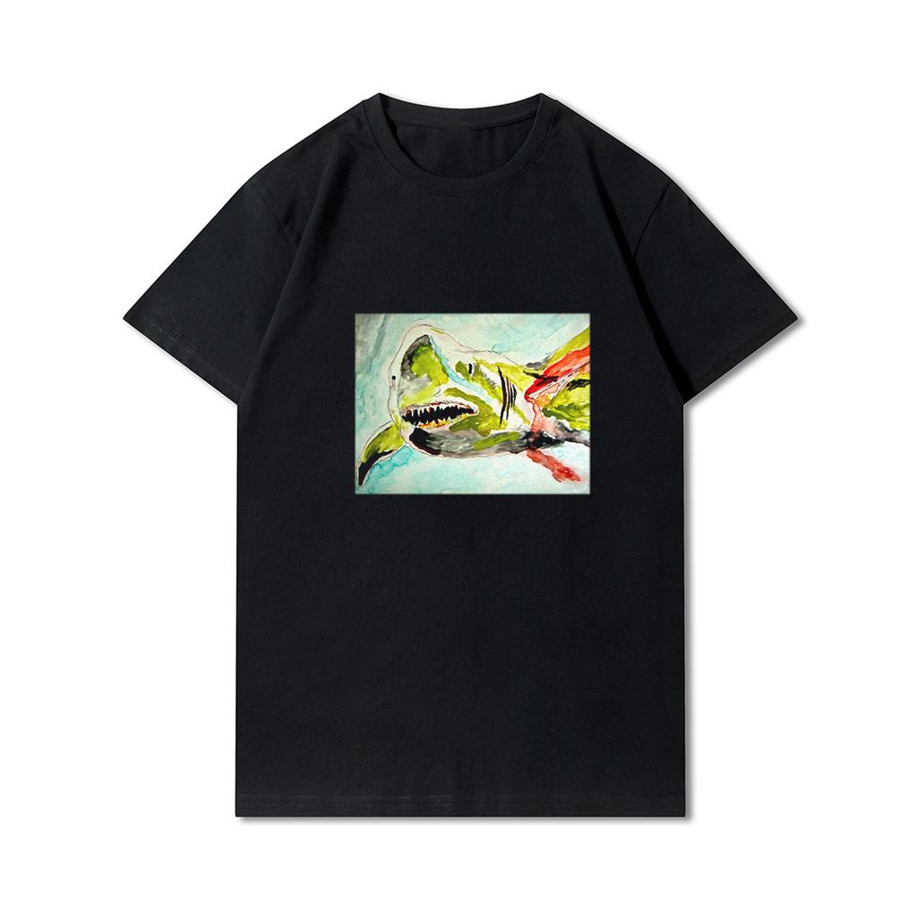 Anime 100 Muster Sommer Übergröße T-Shirts für Männer Buchstaben Bedruckt Lässige Kurzarm Oberteile 100% Baumwolle O Hals T-Shirts