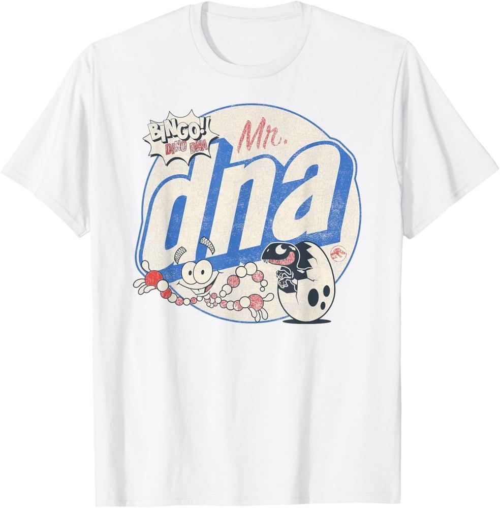 Jurassic World Retro Mr. DNA Bingo Dino Logo T-Shirt 2XL