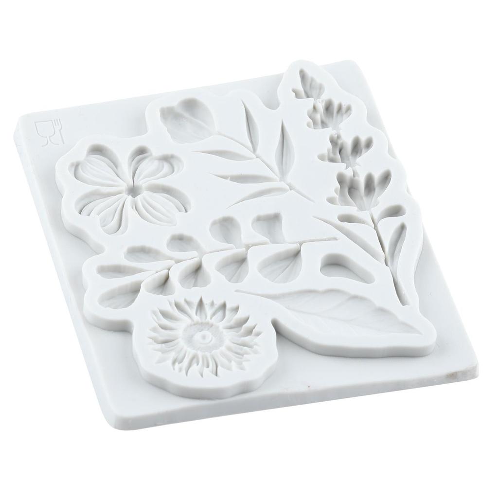 Flower Silicone Molds Leaf Fondant Mold Cake Decorating Tools Cupcake Topper Candy Chocolate Gumpaste Mold