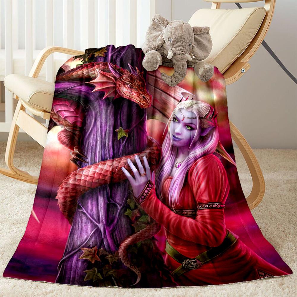 Gothic Style Blanket Soft & Cozy Perfect for Seaside Office Chair Couch for All Occasions Warmthful Decor Suitable for Gifting Relatives and Friends