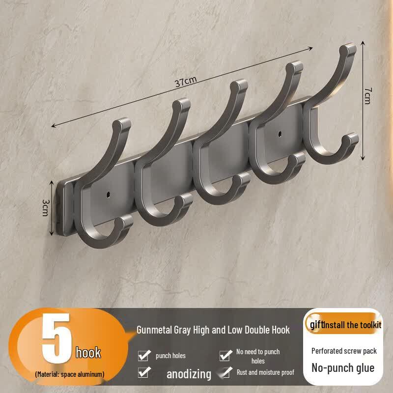LIEI No-Drill Space Aluminum Towel Rack