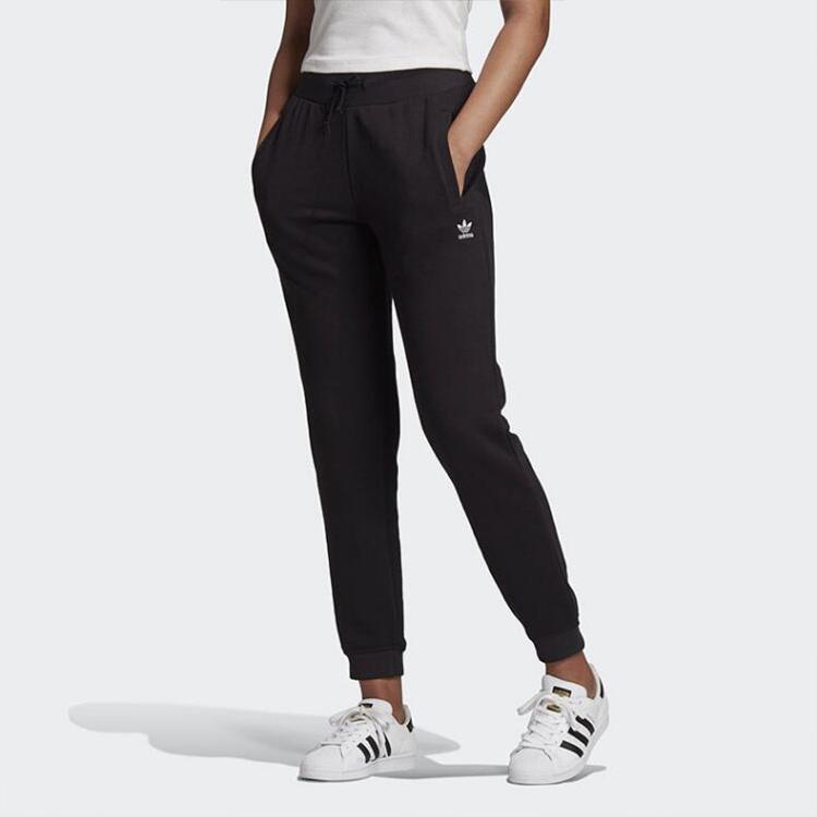 Adidas Originals Trefoil Sports Casual Long Pants Women Bottoms Black GD4296