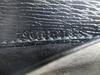 Authentic GUCCI Logo Script Black Leather Business Card Credit Card Holder #b166  Open box