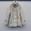 Fur integrated jacket women's autumn and winter new fashion temperament trend winter thickened warm top