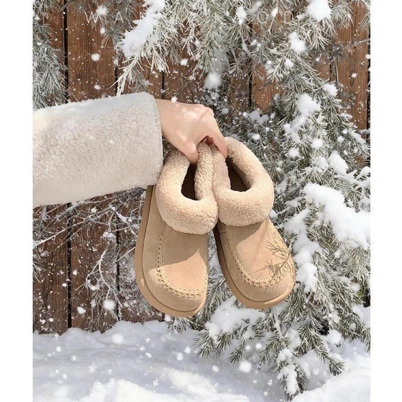 thick-soled snow boots women's new autumn and winter plush short boots fluffy Martin boots warm cotton shoes