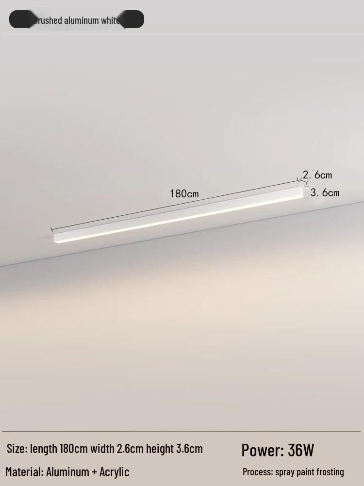 Nordic Minimalist LED Strip Light for Living Room, Hallway, Bedroom, and Balcony