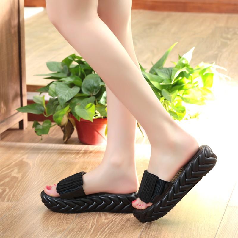 

Fashion 2025Women Outdoor Fashion Slippers Slip on Platform Sandals Designer Beach Casual Shoes Trend Summer Slippers New Slides 35 чёрный