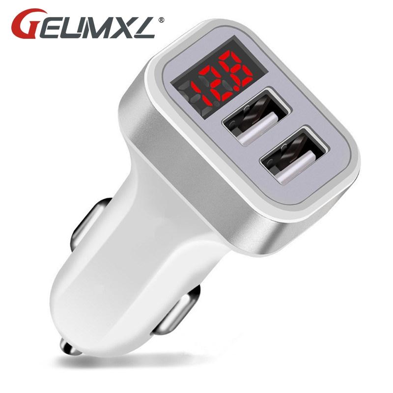 

Автомобильное зарядное устройство USB со светодиодным экраном Smart Auto для Iphone 7 Samsung Xiaomi Moto G4 G4 Plus X Play G3 G2 E3 E2 X X1 + X2 Droid Turbo