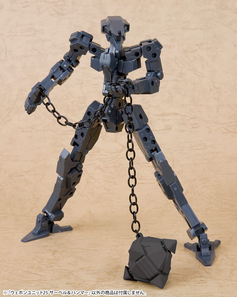 KOTOBUKIYA M.S.G Modeling Support Goods Weapon Unit 25 Saber & Hammer, Total Length Approximately 215mm, Non-Scale Plastic Model