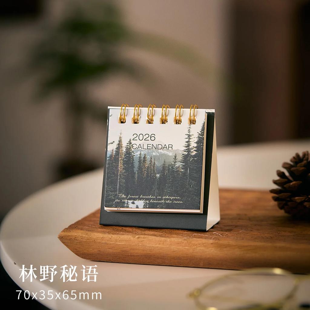 Mini 2026 Calendar Office School Supplies Calendar Desk Calendar monthly Planner Desk Accessories Decor Record Office Stationery