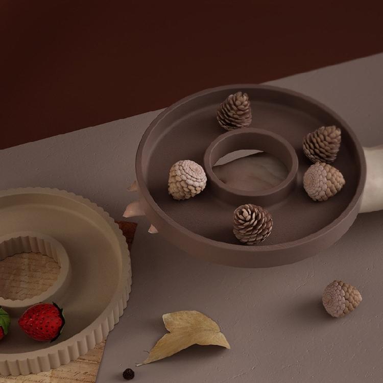 Silicone Dish Mold DIY Hollow Tray Moulds Unique Plate Molds Round Epoxy Molds Silicone Material for Hand-Making Lover