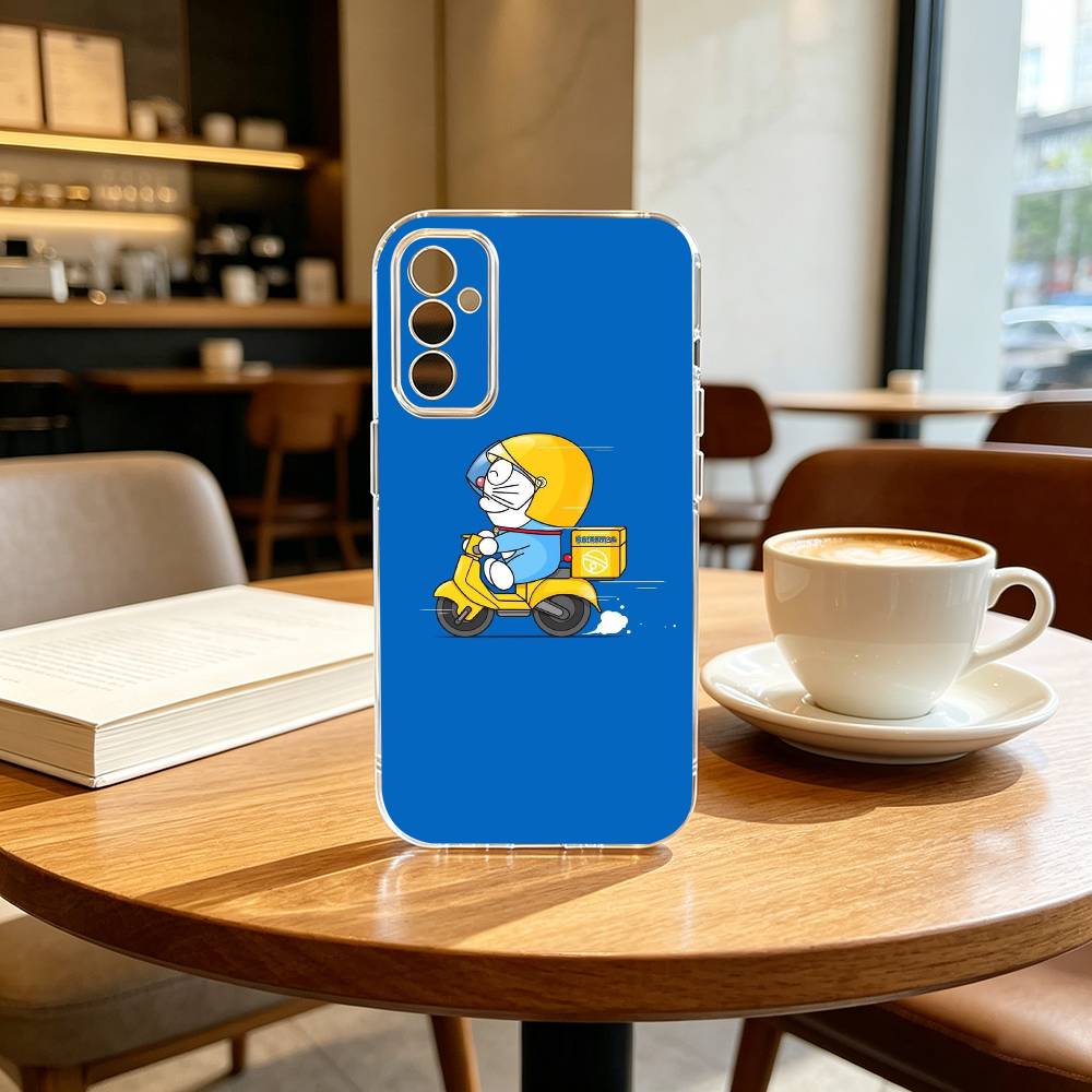 Cute Cartoon M-Doraemon Shockproof Phone Case Transparent Silicone Soft For SamsungA10,12,20,21S,30,31,40,50,51,52,70,71