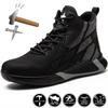 Werklaarzen Stalen neus Veiligheidsschoenen Heren Dames Werkschoenen Sneakers Lichtgewicht Anti-lek Veiligheidsschoenen Heren Onverwoestbare Laarzen