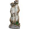 Außen Gartenhof Dekoration - Heimdeko Figur Balkon Simulation Tier Erdmännchen Mangusten Familie Garten Skulptur