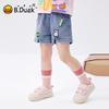 B.Duck Girls' Denim Shorts